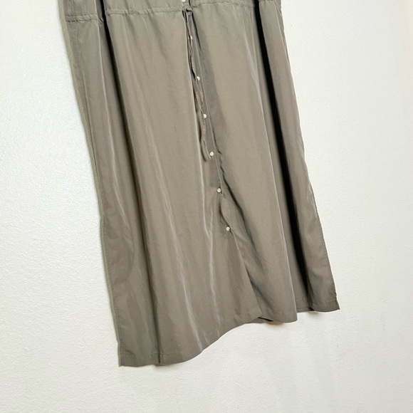 Old Navy Green Waist-Defined Utility Midi Shirt Dress 3X - Picture 2 of 8